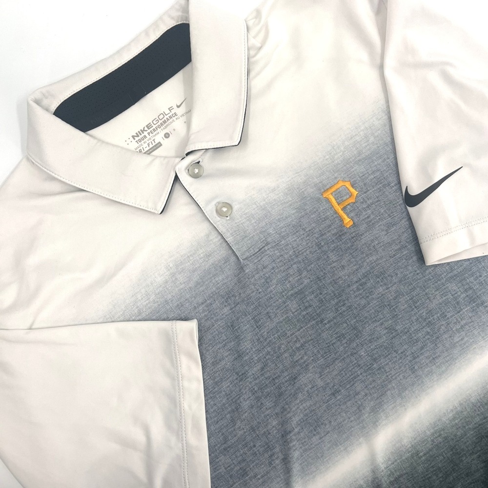 NIKE GOLF Tour Performance Dri-Fit Men's Sz Small PITTSBURGH PIRATES Polo Shirt